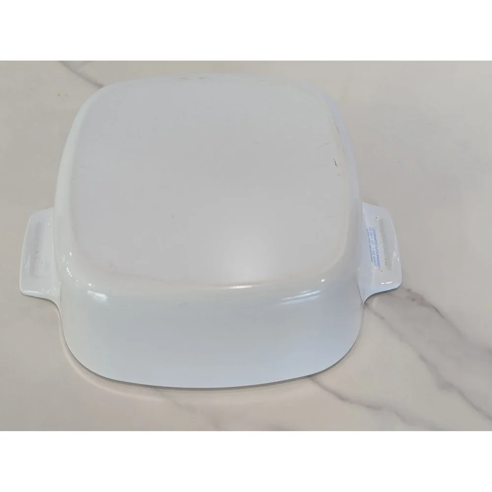 Vintage Casserole Dish 1.5 Qt White Cookmates by Corning KA-SP-1 1/2